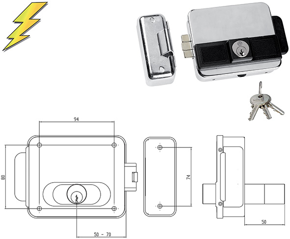 ELETTROSERRATURE CORNI APPLICARE NF5011/1Z        