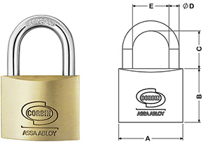 LUCCHETTI ARCO STANDARD CORBIN YALE ART.110       