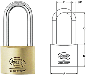 LUCCHETTI ARCO LUNGO CORBIN YALE ART.112          