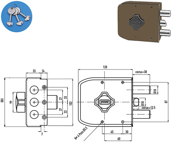 SERRATURE POTENT APPLICARE 320                    