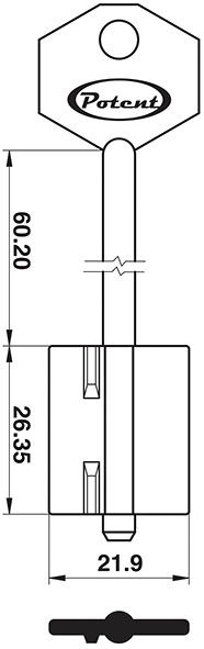 CHIAVI SICUREZZA D.MAPPA POTENT 951               