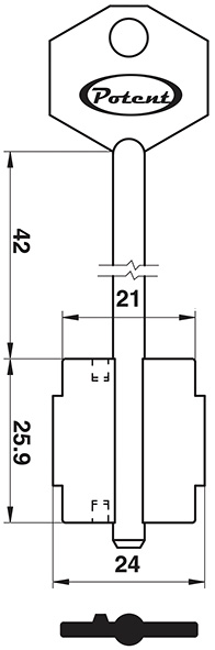 CHIAVI SICUREZZA D.MAPPA POTENT 1815              