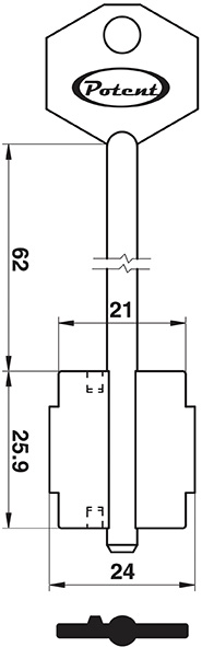 CHIAVI SICUREZZA D.MAPPA POTENT 1830              