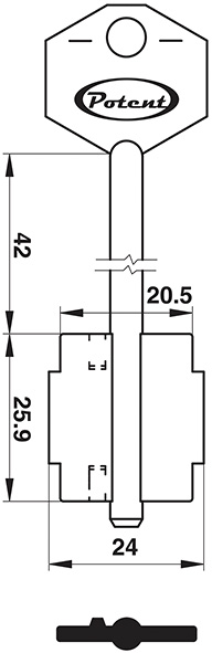 CHIAVI SICUREZZA D.MAPPA POTENT 1915              