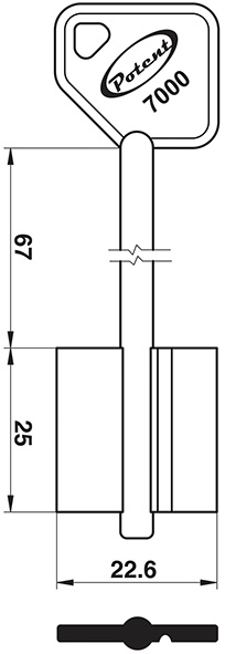 CHIAVI SICUREZZA D.MAPPA POTENT 7554/120          