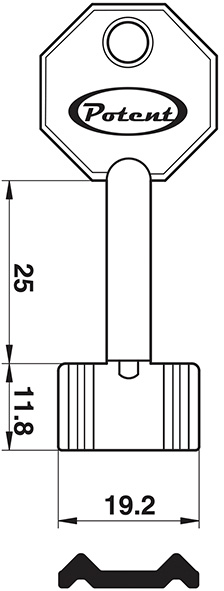 CHIAVI SICUREZZA POMPA POTENT 1740                