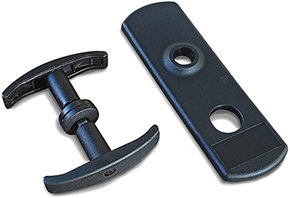 MANIGLIE X BASCULANTI+PLACCA F.C/TONDO IBFM 1437/T