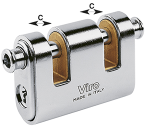 LUCCHETTI VIRO CORAZZATI PER CATENA ART.4125-4126 