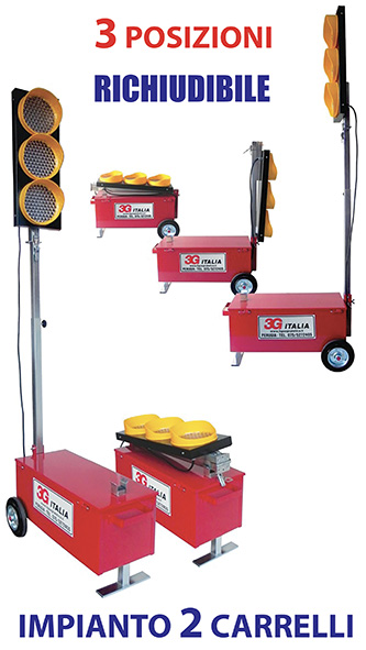 IMPIANTO SEMAFORICO DA CANTIERE MOD.LIGHT         