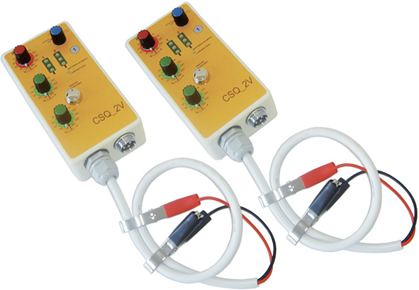 COPPIA CENTRALINE SEMAFORICHE CANTIERE MOD.CSQ-2V 