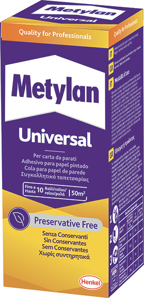 COLLA IN POLVERE METYLAN UNIVERSAL GIALLA         