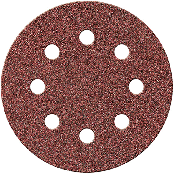 DISCHI ABRASIVI VELCRO IMPERIAL 8 FORI D.125 PZ.6 