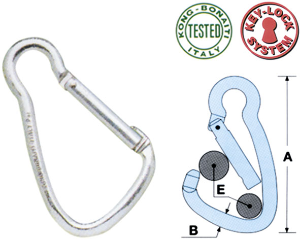 MOSCHETTONI ACCIAIO ZINCATO KONG ART.435          