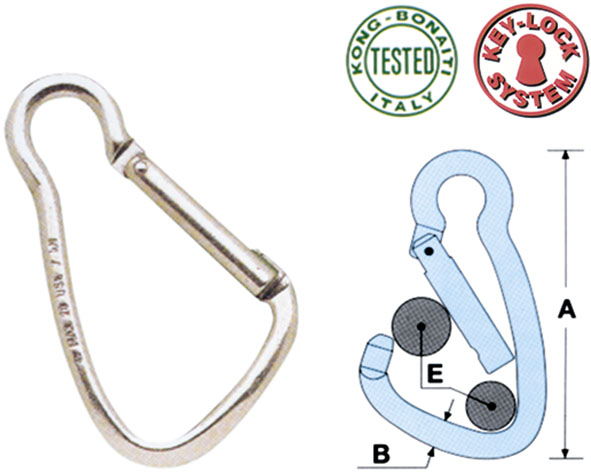MOSCHETTONI INOX AISI 316 KONG ART.535            