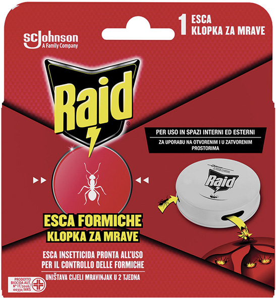 ESCA INSETTICIDA RAID FORMICHE BLI. PZ.1          