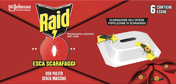 ESCA INSETTICIDA RAID SCARAFAGGI CONF. PZ.6       