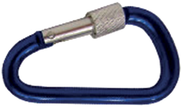 MOSCHETTONI ALLUMINIO COLORATI CON GHIERA ART.603 