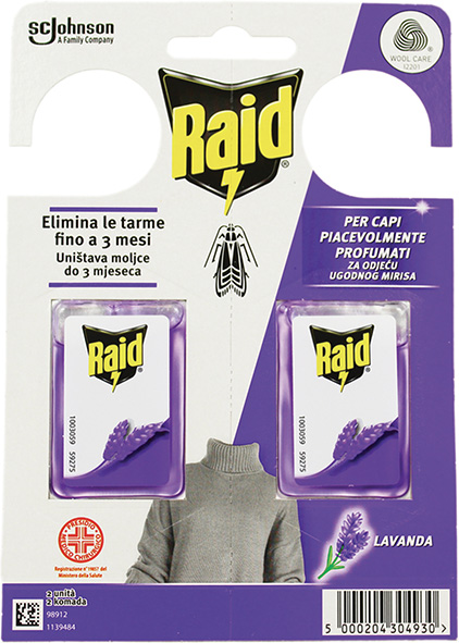 ANTITARME RAID GEL LAVANDA BLI. PZ.2              