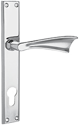 MANIGLIE C/PLACCA ZIRAL FARFALLA F.C/SAG I.85     