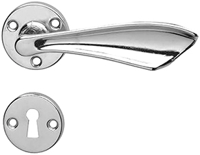 MANIGLIE ZIRAL FARFALLA COPPIA F.PATENT           