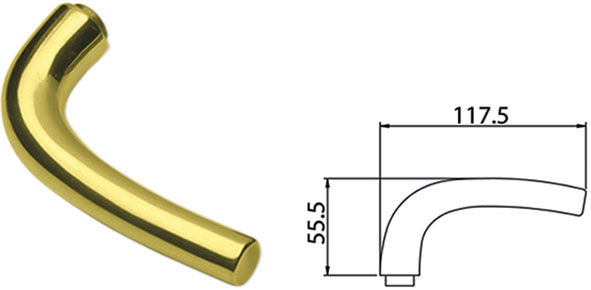 MANIGLIE GHIDINI ALLUMINIO SUSY                   