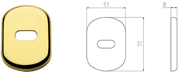 ROSETTE GHIDINI PER LIMITATORE DI APERTURA        