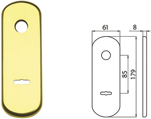 PLACCHE GHIDINI FORO MANIGLIA + DOPPIA MAPPA      