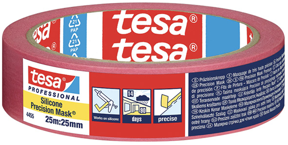 NASTRO CARTA SILICONE MASK TESA 4455 ROSSO        