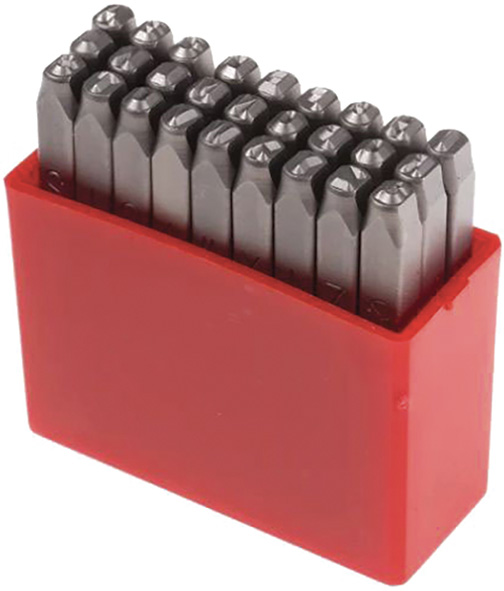 PUNZONI A MANO ALFABETICI SERIE 27 PEZZI          