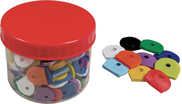 COPRICHIAVI A CAPPUCCIO COLORI ASSORTITI          