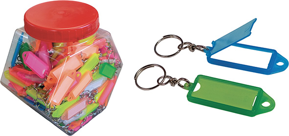 TARGHETTE PORTACHIAVI C/FINESTRA BARATTOLO PZ.200 