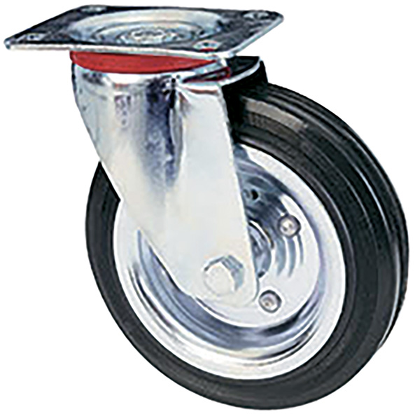 RUOTE AVO GOMMA PIASTRA GIREVOLE ART.80           