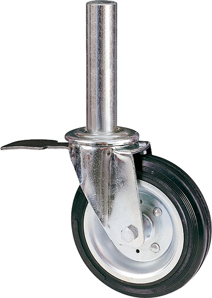 RUOTE AVO GOMMA PER PONTEGGI ART.80BISBI C/FRENO  