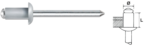 RIVETTI TECFI ALLUMINIO                           