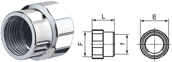 RACCORDI FILETTATI ACCIAIO ZINCATO F-F 240        