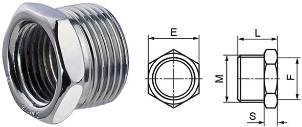 RACCORDI FILETTATI ACCIAIO ZINCATO M-F 241        