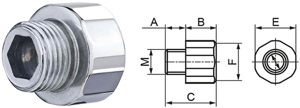 RACCORDI FILETTATI ACCIAIO ZINCATO M-F 246        