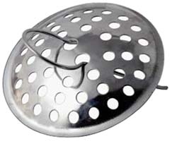 GRIGLIETTA INOX PER LAVANDINO CON MOLLA           