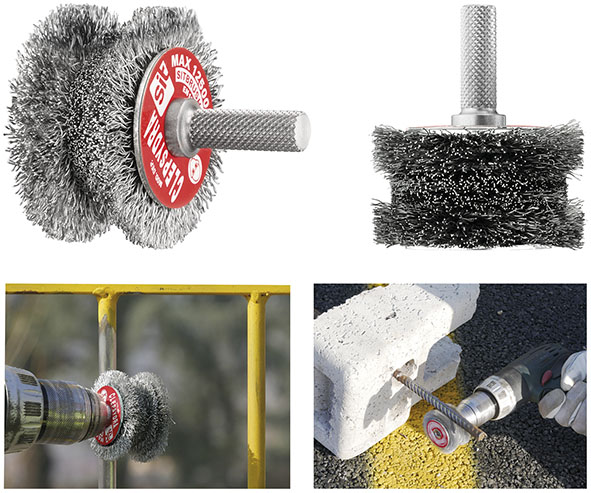 SPAZZOLE CIRCOLARI ACCIAIO SAGOMATE CLEPSYDRA 880 