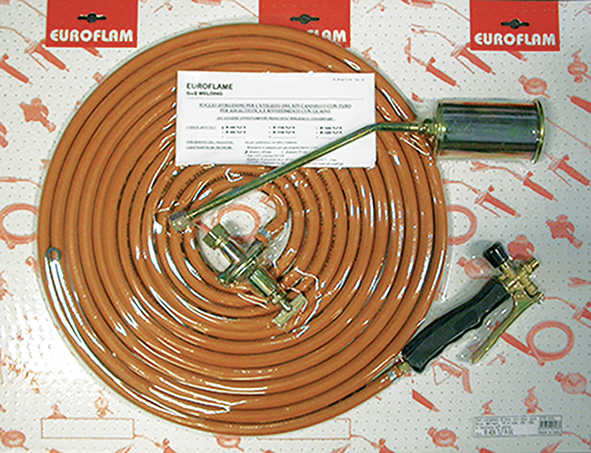 KIT CANNELLO GAS CON TUBO GPL ARANCIO EN559       