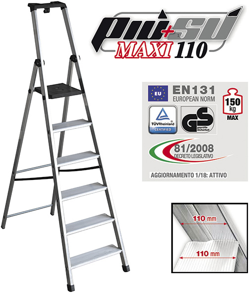 SCALA ALLUMINIO FACAL PIU' SU' MAXI 110           