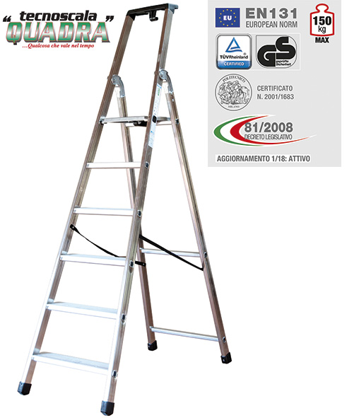 SCALA ALLUMINIO FACAL QUADRA                      