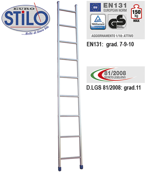SCALA ALLUMINIO FACAL SEMPLICE STILO/S            
