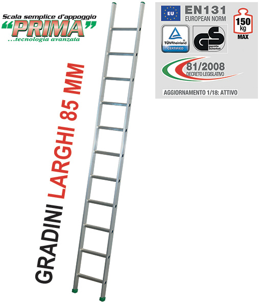 SCALA ALLUMINIO FACAL SEMPLICE PRIMA/L            