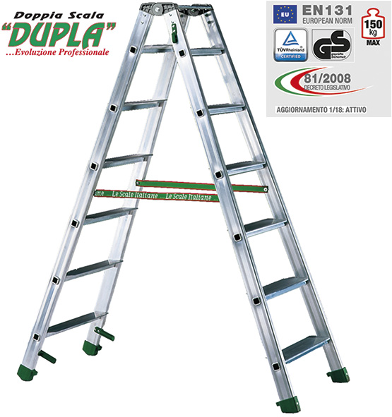 SCALA ALLUMINIO DOPPIA FACAL DUPLA                