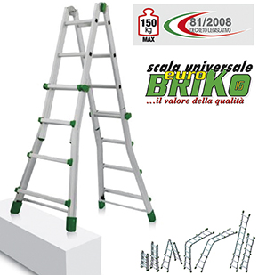 SCALA ALLUMINIO FACAL EUROBRIKO16 D.LGS. 81/2008  