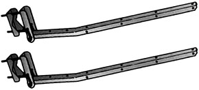 STENDIBIANCHERIA BALCONI STAFFE 2004 RIBALTABILI  