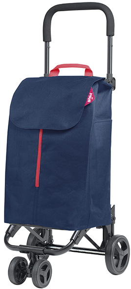 CARRELLI SPESA GIMI TWIN DARK BLUE 4 RUOTE        