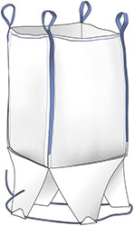 SACCHI BIG-BAG SABBIA MACERIE SCARICO RAPIDO      