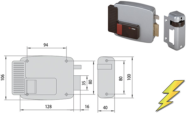 ELETTROSERRATURE CISA APPLICARE 11611             